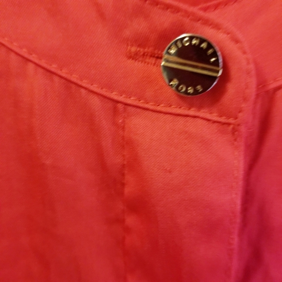 Michael Kors Tangerine Button Down Blouse - Picture 5 of 8
